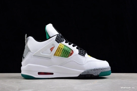 4 AQ9129-100 Green AQ9129-100 Lucid Retro Rasta Jordan 0913